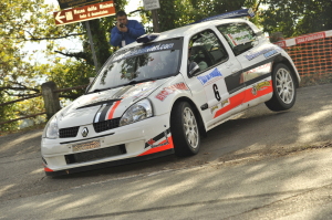 A SENIGAGLIESI-MORGANTI  (Renault Clio S1600) IL 1° RALLY DAY DI POMARANCE