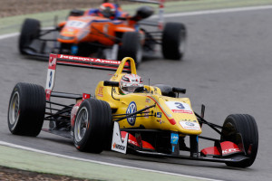 3 Antonio Giovinazzi (ITA, Jagonya Ayam with Carlin, Dallara F312 - Volkswagen), 27 Mikkel Jensen (DNK, kfzteile24 Mücke Motorsport, Dallara F312 – Mercedes-Benz), FIA Formula 3 European Championship, round 2, race 3, Hockenheim (GER) - 30. April - 3. May 2015