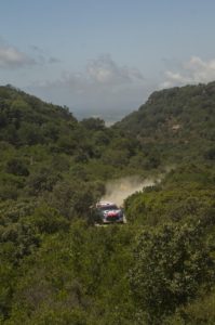 Il rally immerso nella Sardegna